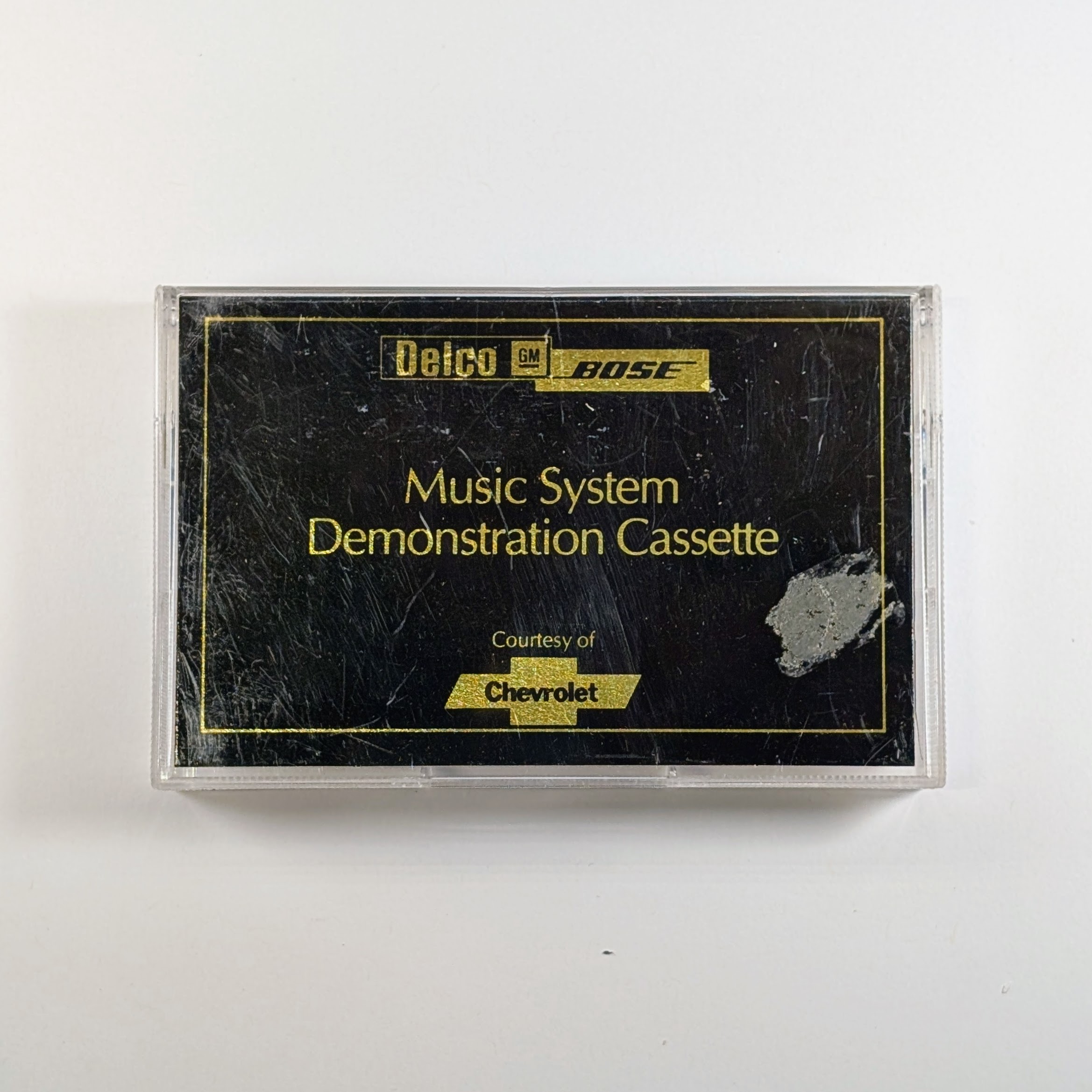 Music System Demonstration Cassette Delco/GM/Bose/Chevrolet - Black