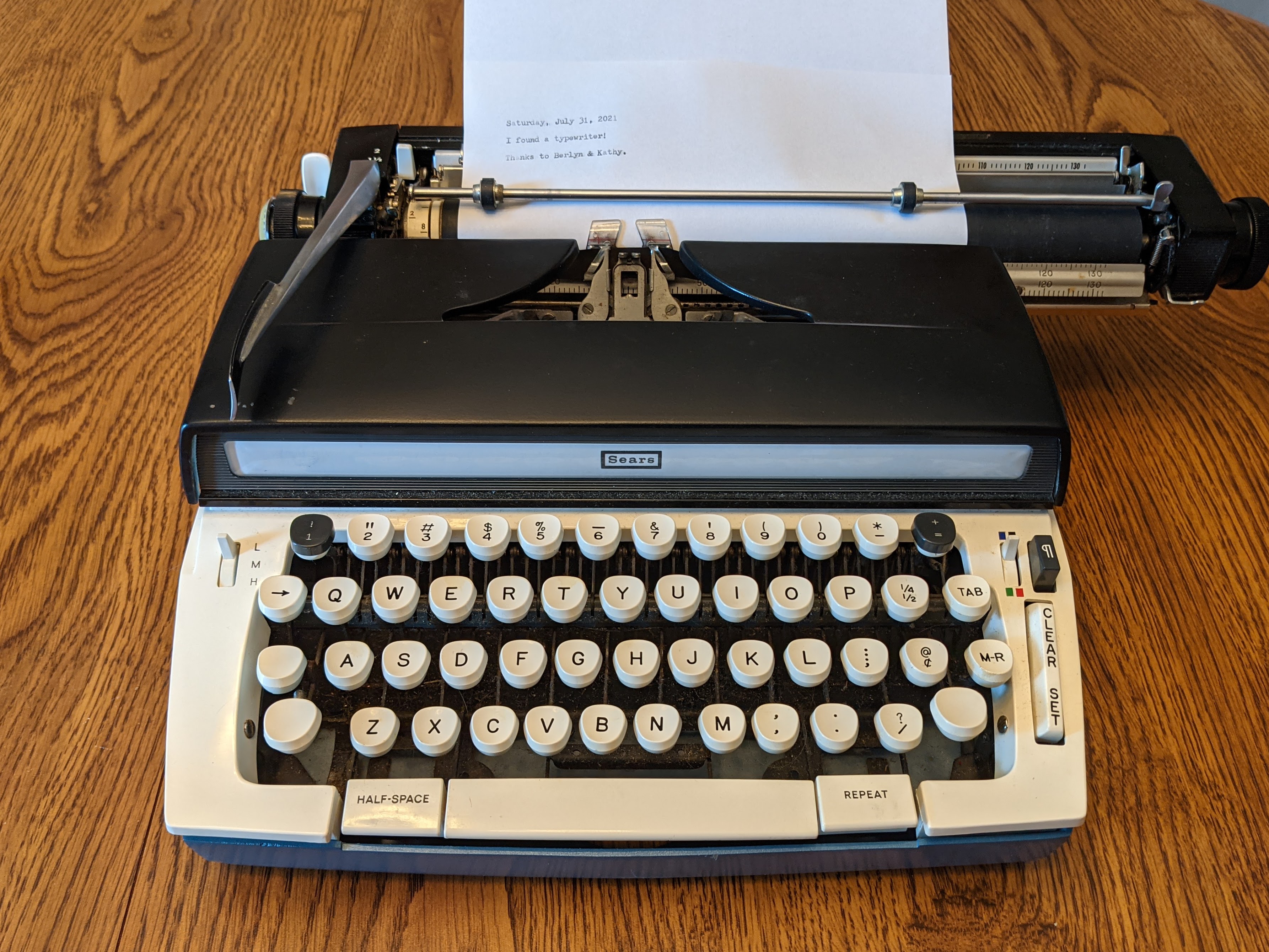 Sears Forecast typewriter photo